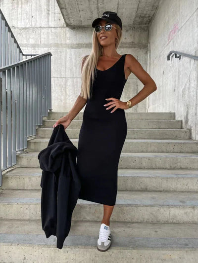 Juna Elegant Dress With Sweater