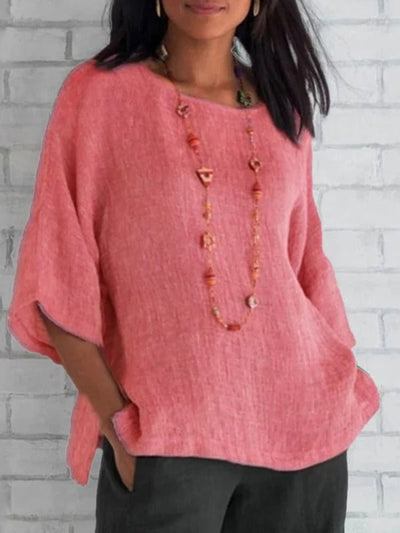 Crewneck | Cotton Shirt Top