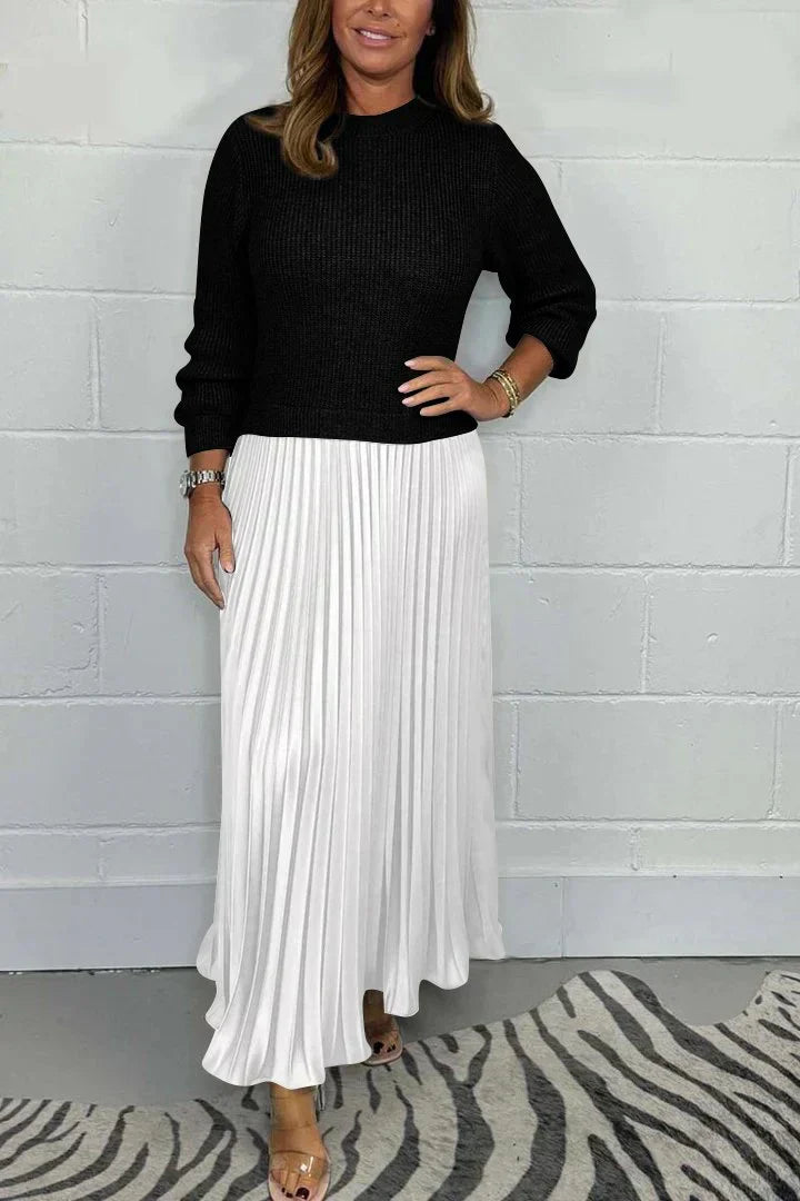 Claire - Elegant 2-in-1 Sweater Dress