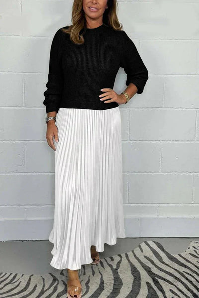 Claire - Elegant 2-in-1 Sweater Dress