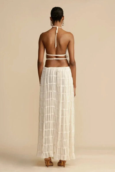 Esmee Backless Pleated Set