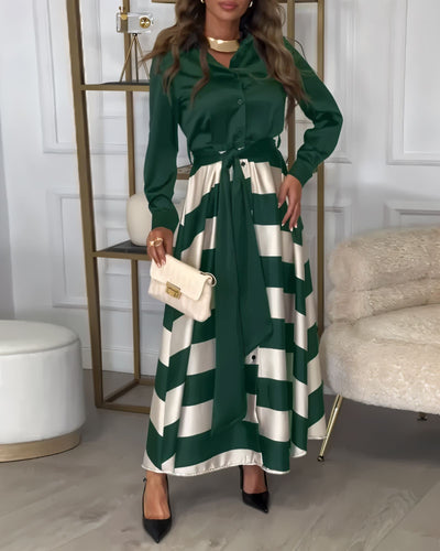Georgette Elegant Maxi Dress