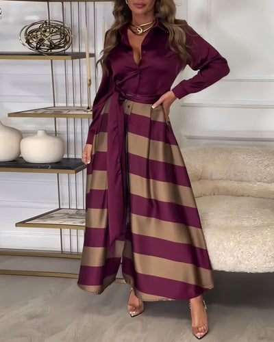 Georgette Elegant Maxi Dress