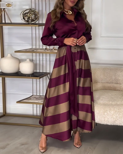 Georgette Elegant Maxi Dress