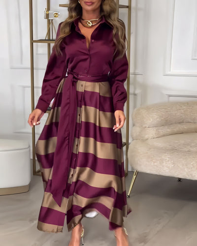 Georgette Elegant Maxi Dress
