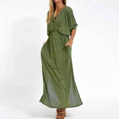 Angelica | Long Vintage Style Summer Dress